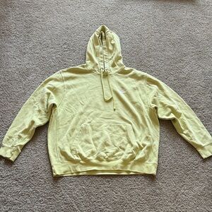 Nike Men's Pastel Yellow Hoodie